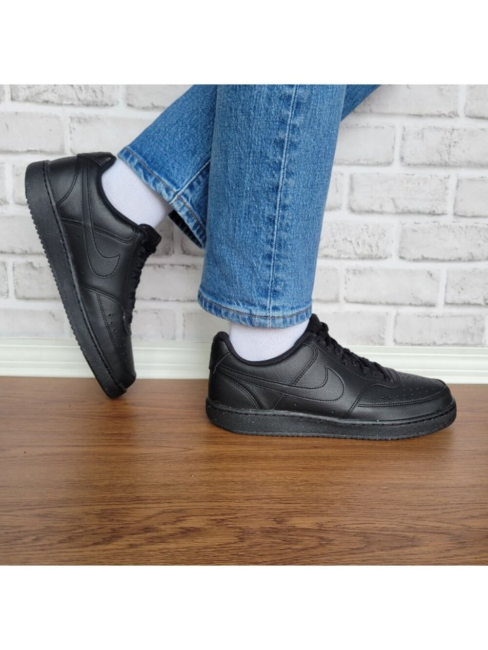 ⭐Nike Court Vision Lo NN Next Nature Sz 9 Men's Shoes Sneaker Black DH2987-002